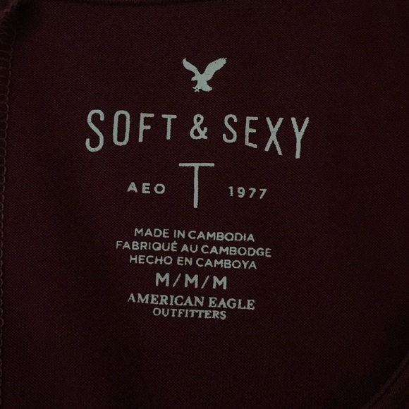 American Eagle Soft & Sexy Shirt With A Pocket - Picture 3 of 5